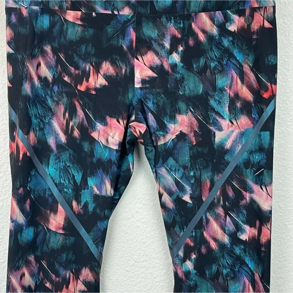 Caelum Leggings Women's Sz XL Skinny Ankle Mid Rise Pull on Athletic Blue Pink - Picture 7 of 10